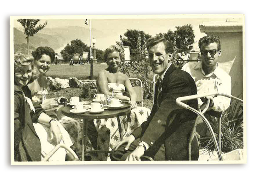 Larry, Rowena and Bruce Forsyth in Babbacombe